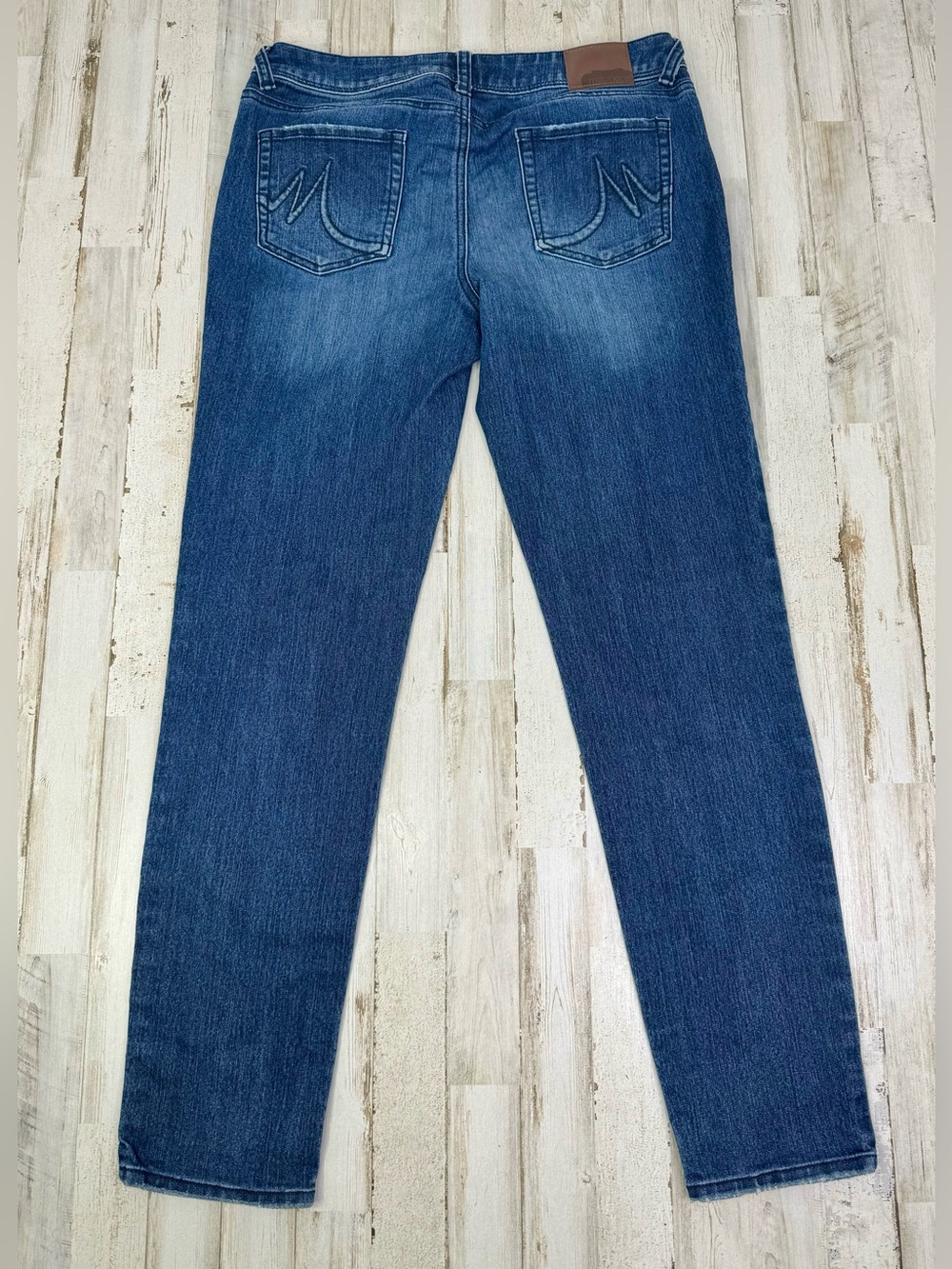 Maurices Jeans Womens 9/10 (32x31) Blue High Rise Straight Leg Stretch Denim